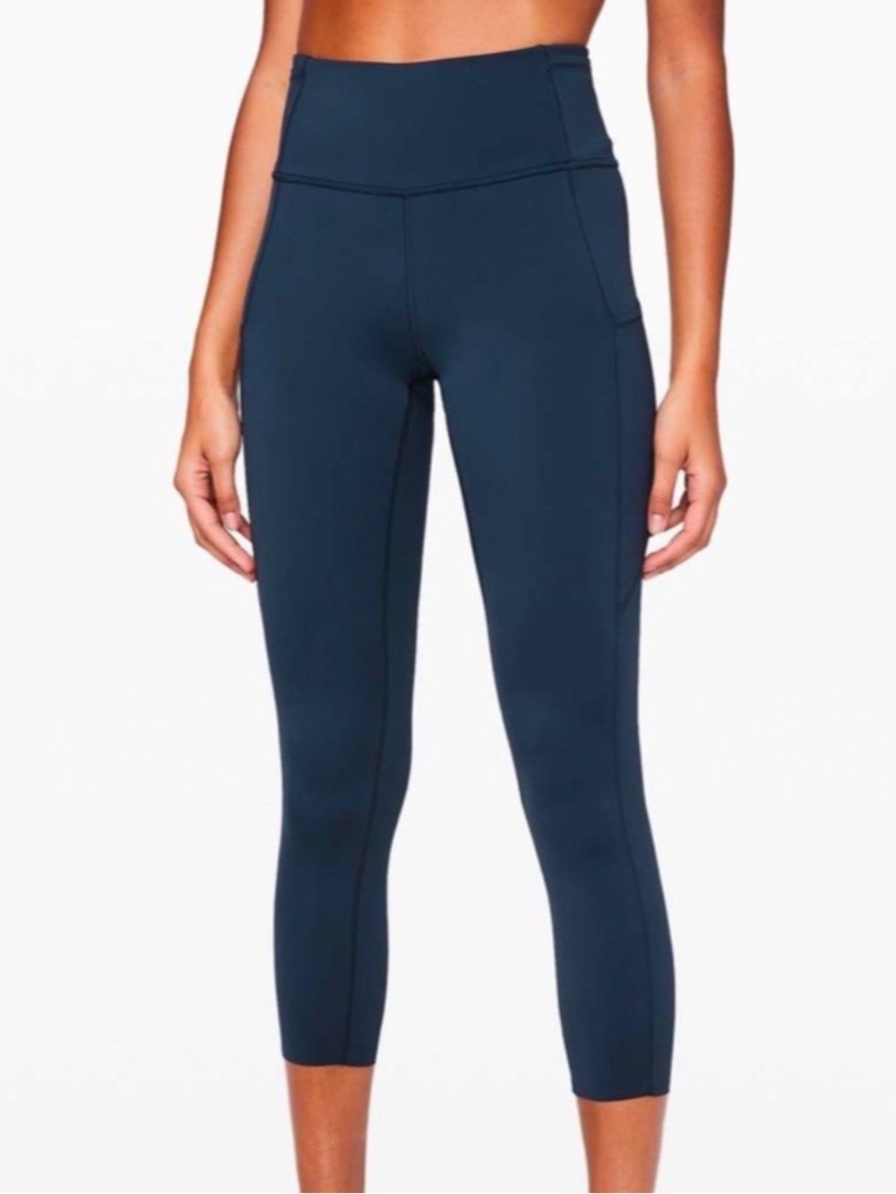 Lululemon Fast and Free High-Rise Crop II 23" *Non-Reflective
True Navy